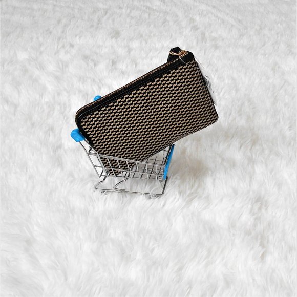 Coach Legacy Jacquard Corner Zip Wristlet - Picture 8 of 11